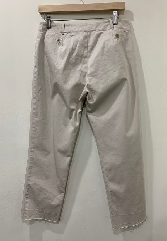 Classic Max Mara Cream Coloured Cotton Pants Size 10 Perfect for All  Seasons to Be Hemmed 