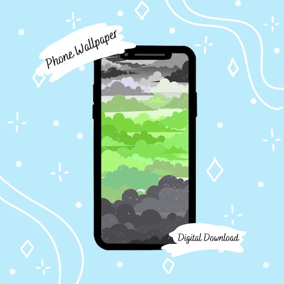 Subtle Agender Pride Phone Wallpaper Etsy