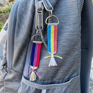 Pride Keychain, Pansexual Keychain, Pan Keychain, Pan Pride, Pan flag, Pride Gift, Keyring