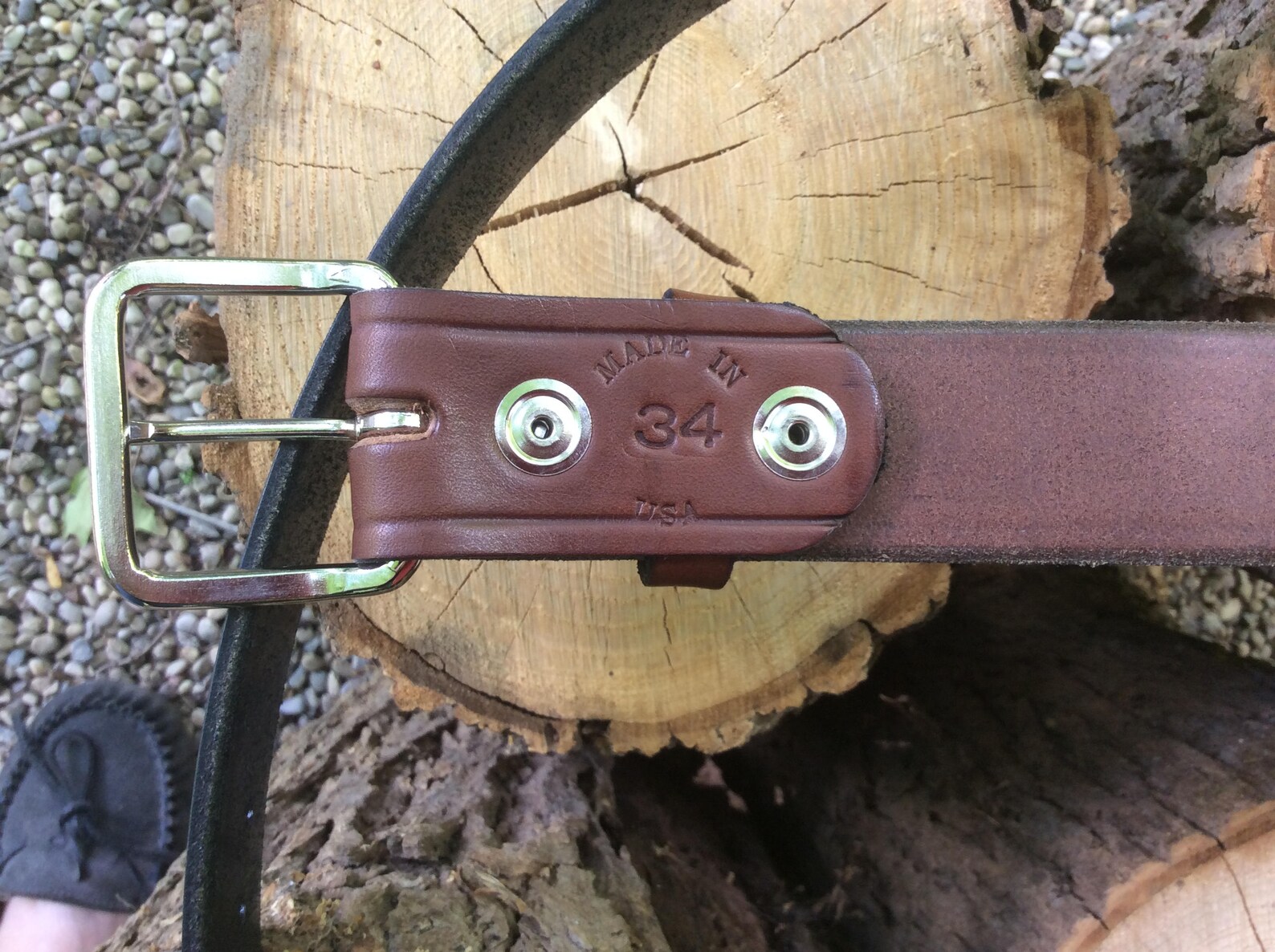 Amish Made Leather Belt for Men Etsy