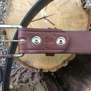 Amish Made Leather Belt for Men image 3