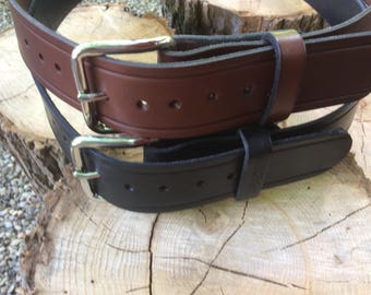 Amish Made Leather Belt for Men