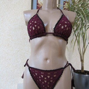Crochet Bikinisexy Bikinicrochet Simwearcrochet Boho - Etsy