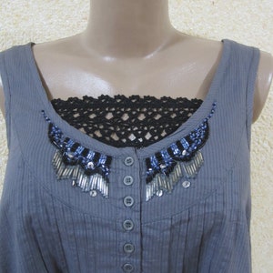 Black Crochet Modesty Panel: Handmade Lace Bra Insert