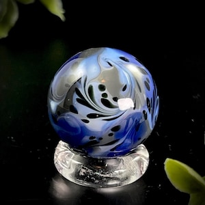 Handmade Borosilicate Glass Marble, Heady Glass, One of a Kind Collectible, Contemporary Marble, Hand Blown Glass Art