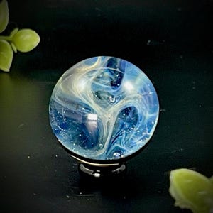 Handmade Borosilicate Glass Marble, Heady Glass, One of a Kind Collectible, Modern Contemporary Marble, Hand Blown Glass Art
