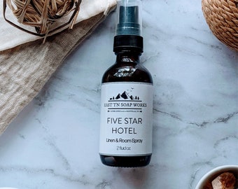 Five Star Hotel - Westin Hotel Inspired Room and Linen Spray - White Tea, Lily, Teakwood - Ecofriendly - Luxury Scent - Stocking Stuffer
