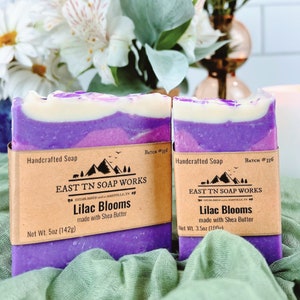 Lilac Blooms  - Handmade Soap - Spring Floral Fragrance - w/ Shea Butter - No Sulfates - Vegan - Zero-waste - Cruelty-free