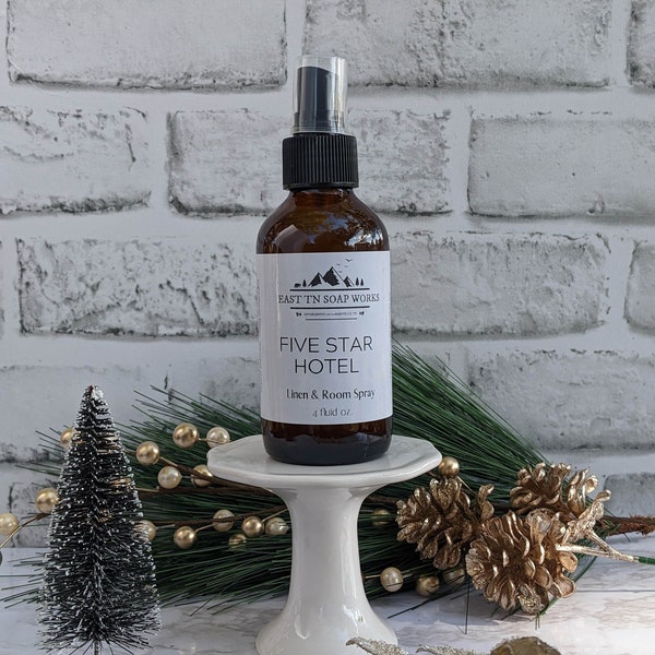 Five Star Hotel - Westin Hotel Inspired Room and Linen Spray - White Tea, Lily, Teakwood - Ecofriendly - Luxury Scent - Stocking Stuffer