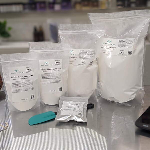 SCI | Sodium Cocoyl Isethionate Powder - Surfactant - DIY Bath and Body Products