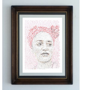 Zadie Smith Portrait: with a handwritten excerpt from her novel On Beauty