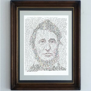 Henry David Thoreau Portrait Print: Transzendentalistischer Schriftsteller, Walden Excerpt