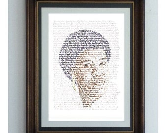 Octavia E. Butler  portrait of the African American science fiction writer  with an excerpt from Wild Seeds  a great wall art gift for fans