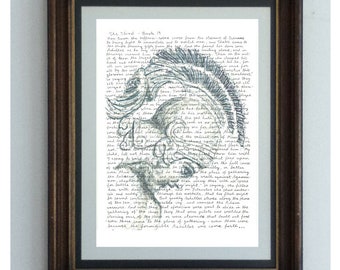 Achilles, a handmade portrait of the tragic hero of Homer&#39;s epic masterpiece The Iliad