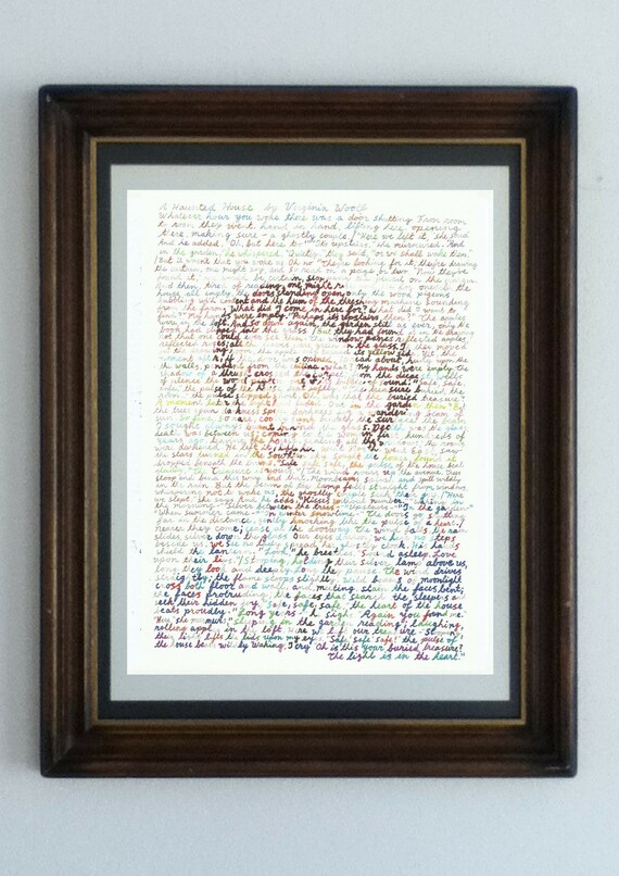 Portrait Of Virginia Woolf Author Of To The Lighthouse Mrs Dalloway The Waves Orlando A Room Of One S Own A Print Of The Original Art