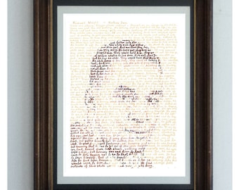 Richard Wright, een handgemaakt portret met een fragment uit Native Son