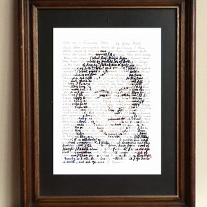 John Keats Portrait: Ode on a Grecian Urn, printed on paper or canvas