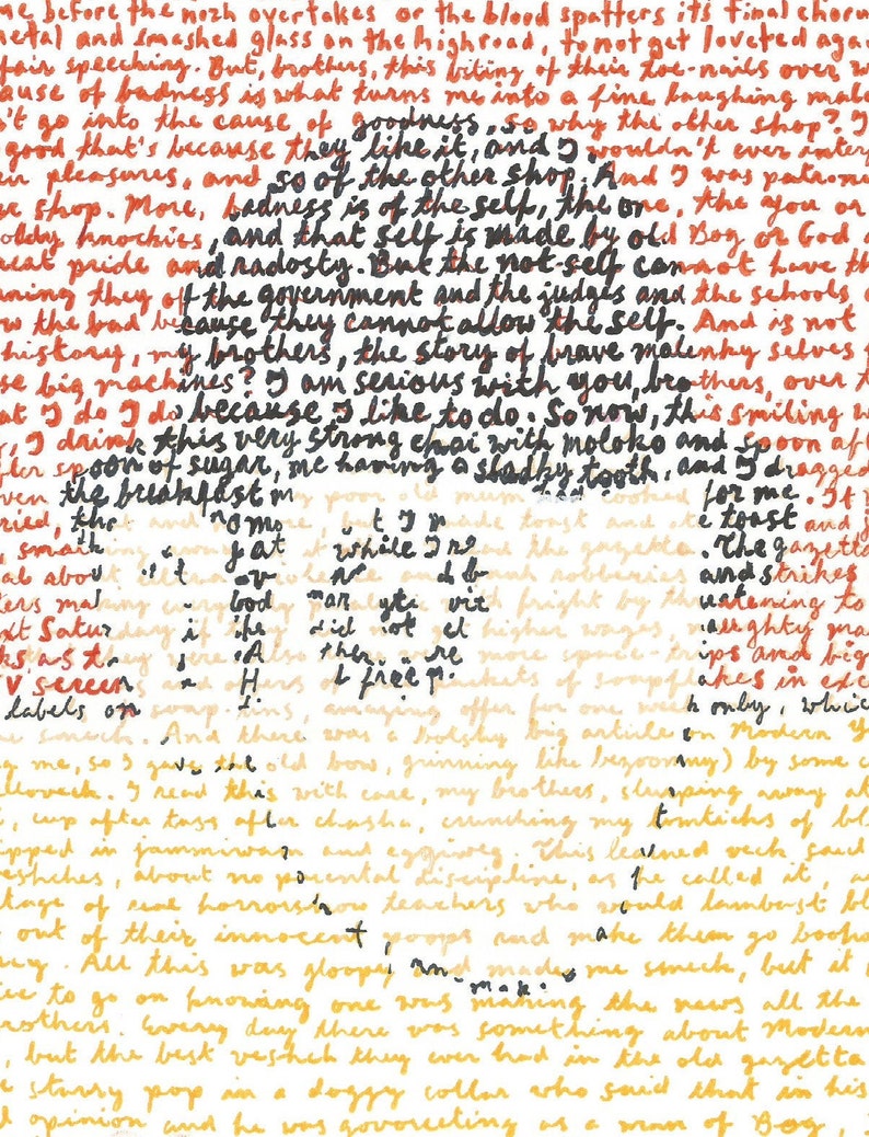 A Clockwork Orange Reading Poster of the Classic First Etsy UK