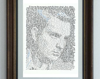Jack Kerouac &#39;On The Road&#39; Art Print: Beat Novelist Portrait