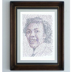 Portrait of Gwendolyn Brooks, American poet of We Real Cool, The Bean Eaters, The Children of the Poor... designed by Professor Foolscap