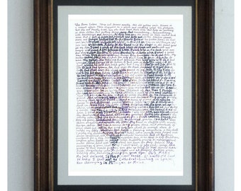Portrait of Gwendolyn Brooks, American poet of We Real Cool, The Bean Eaters, The Children of the Poor... designed by Professor Foolscap
