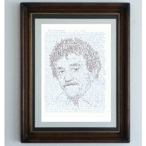 Retrato de Kurt Vonnegut: Citação de Cat&#39;s Cradle, Professor Foolscap Art