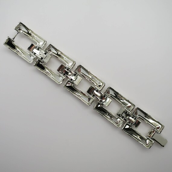 Vintage Large Rectangular Link Bracelet - image 5