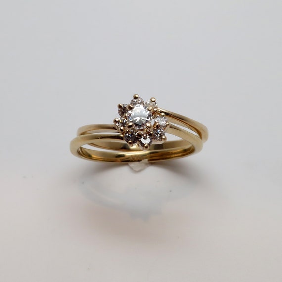 Beautiful New 14K Yellow Gold .28ct TW Diamond Sw… - image 1