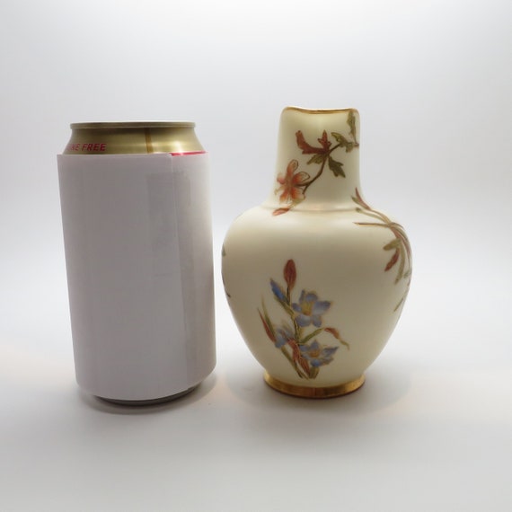 Antique Victorian 1886 Royal Worcester Flat Backed Porcelain