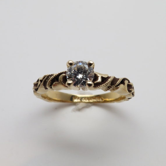 Gorgeous 14K Yellow Gold 2.28mm Wide Victorian St… - image 2