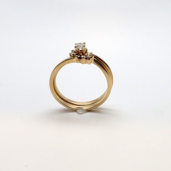 Beautiful New 14K Yellow Gold .28ct TW Diamond Sw… - image 6