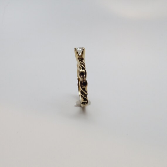 Gorgeous 14K Yellow Gold 2.28mm Wide Victorian St… - image 8