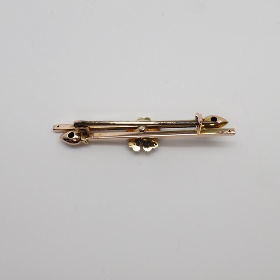 Gorgeous Antique Edwardian 14K Yellow Gold Pearl … - image 3