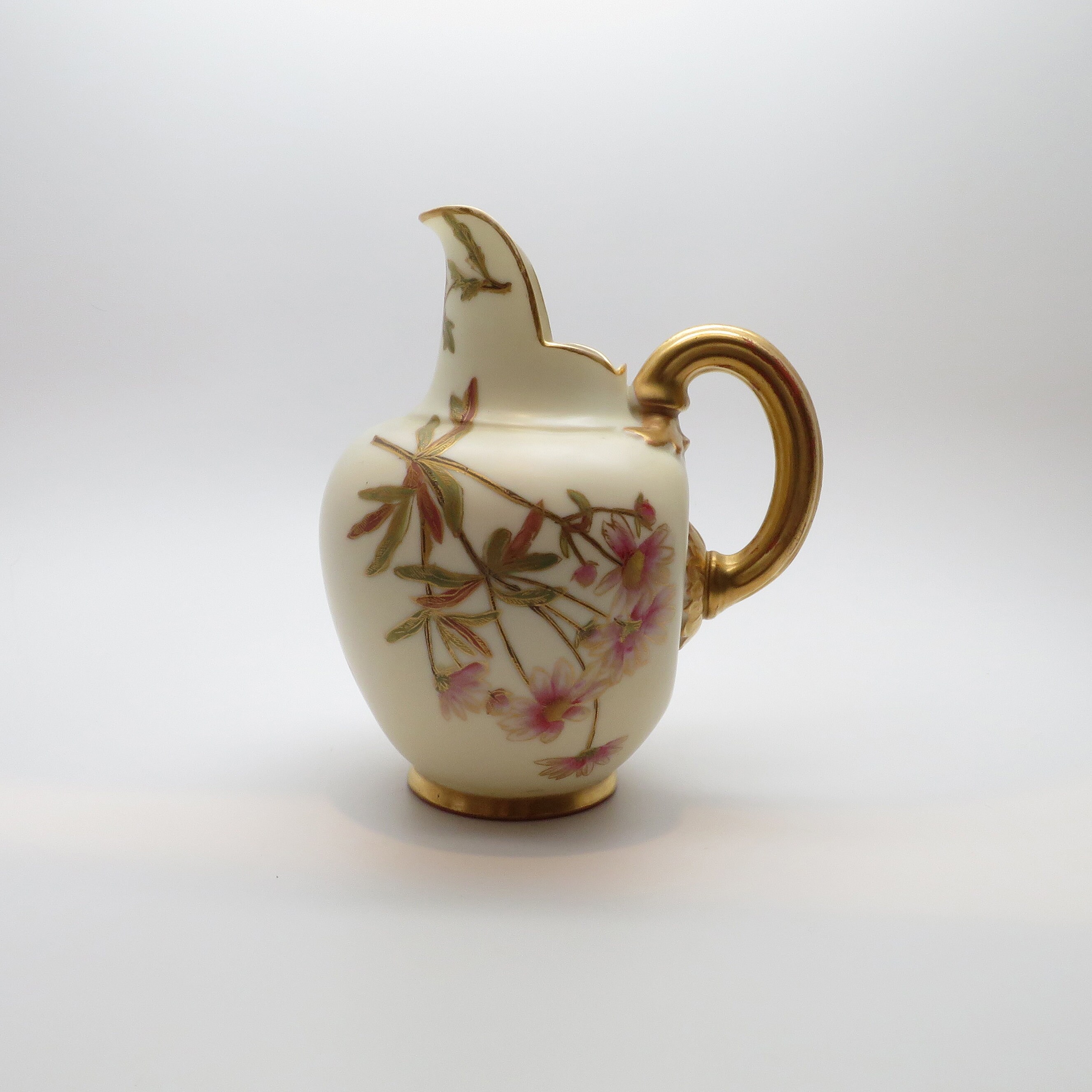 Antique Victorian 1886 Royal Worcester Flat Backed Porcelain