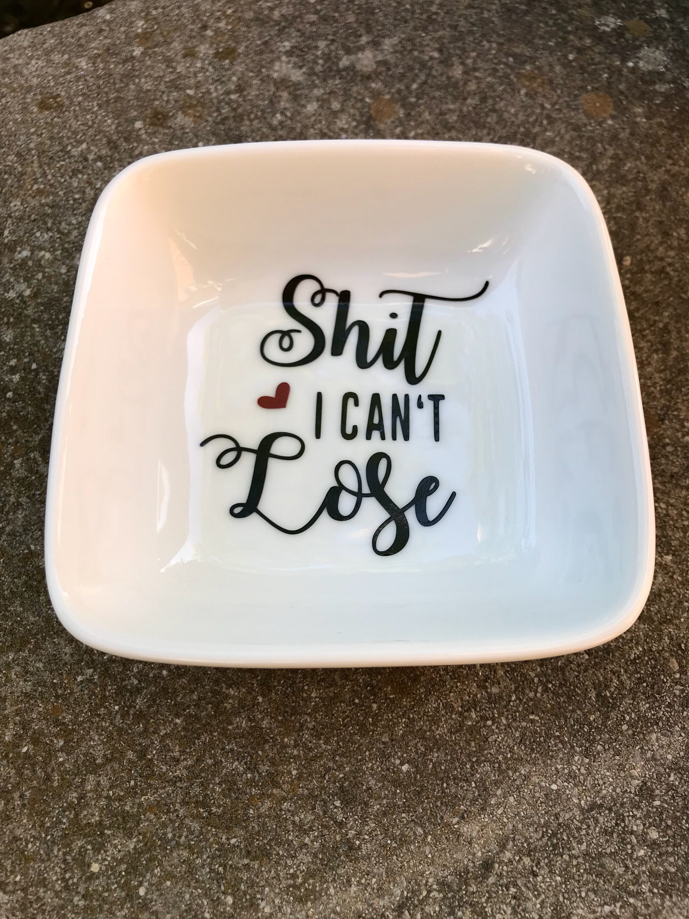 Shit i can't lose ring dish funny gift idea gift for | Etsy