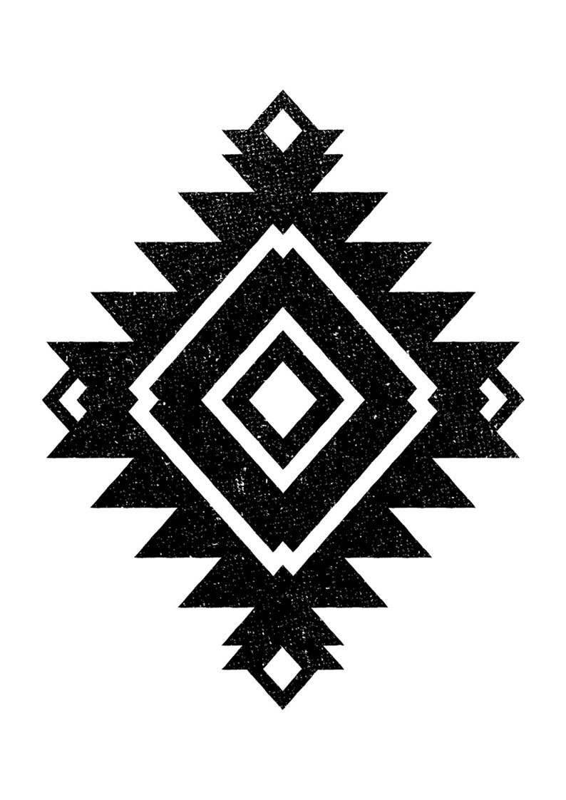 Ethnic Mexican Boho Aztec Tribal Png Decor Printable | Etsy