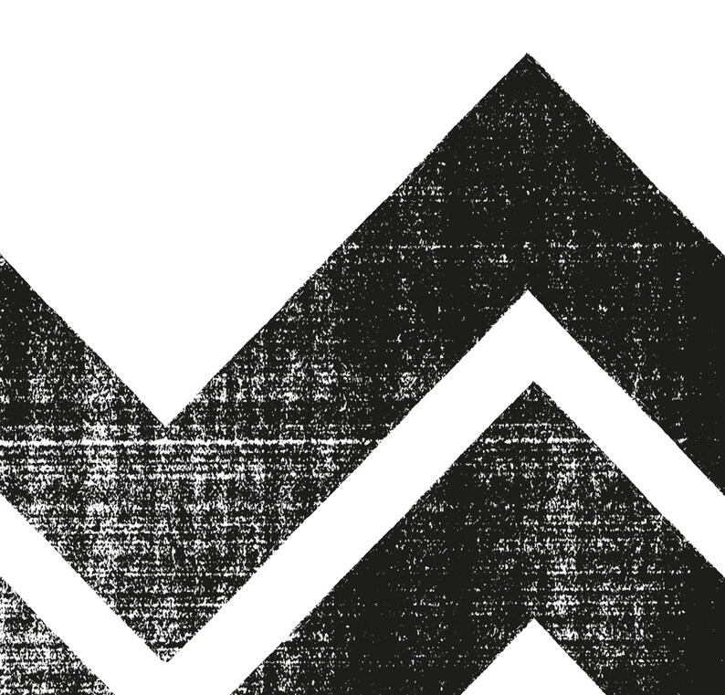 Chevron Chevron Wall Art Set Download Printable Art Set | Etsy