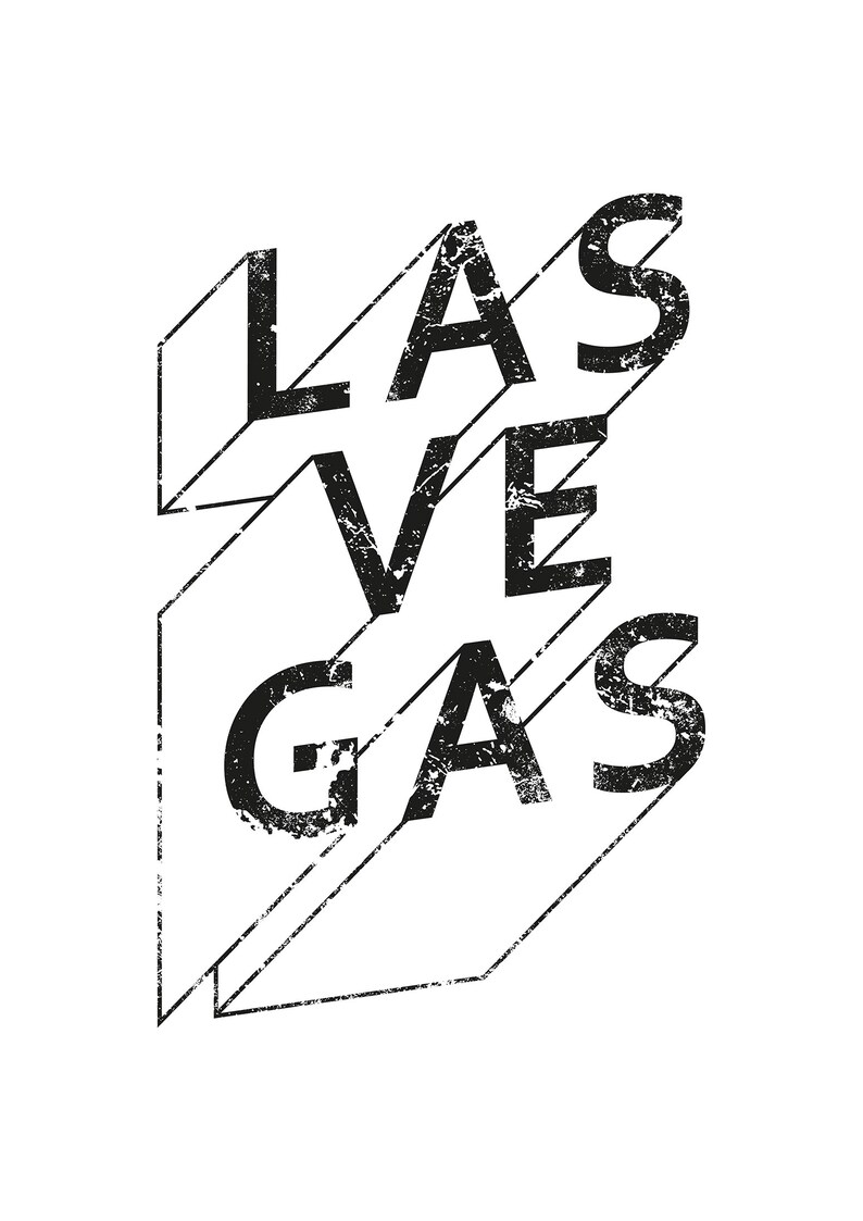 Las Vegas Las Vegas city name Las Vegas poster Etsy