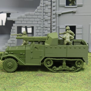 M3 GMC (Gun Motor Carriage) — WWII American Self-Propelled Gun | 1/32 (54mm)–1/56 (28mm) Scale Model