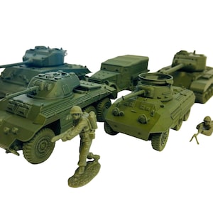 WWII (x5) American Vehicle Pack #2 | 1/32 (54mm)–1/56 (28mm) Scale Models