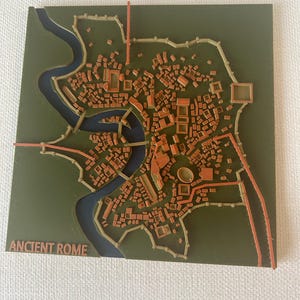 Mapa 3D de Roma a todo color