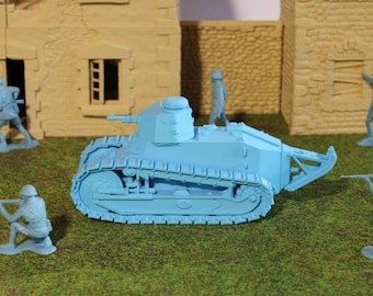 Renault FT17 — WWI/WWII French Tank | 1/32 (54mm)–1/56 (28mm) Scale Model