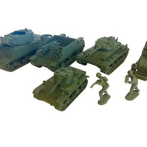 WWII (x5) American Vehicle Pack #1 | 1/32 (54mm)–1/56 (28mm) Scale Models