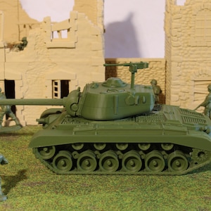 M26 Pershing — WWII American Tank | 1/32 (54mm)–1/56 (28mm) Scale Model