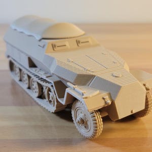 WWII German Halftrack Model: 1/32 Scale Army Men - Set of 2