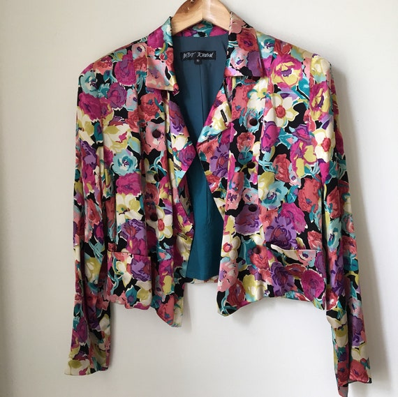 Vintage Betsey Johnson Floral Jacket | Etsy
