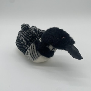 2003 Vintage Soundprints Loon Bird Stuffed Animal Plush Smithsonian Institute 7&quot;