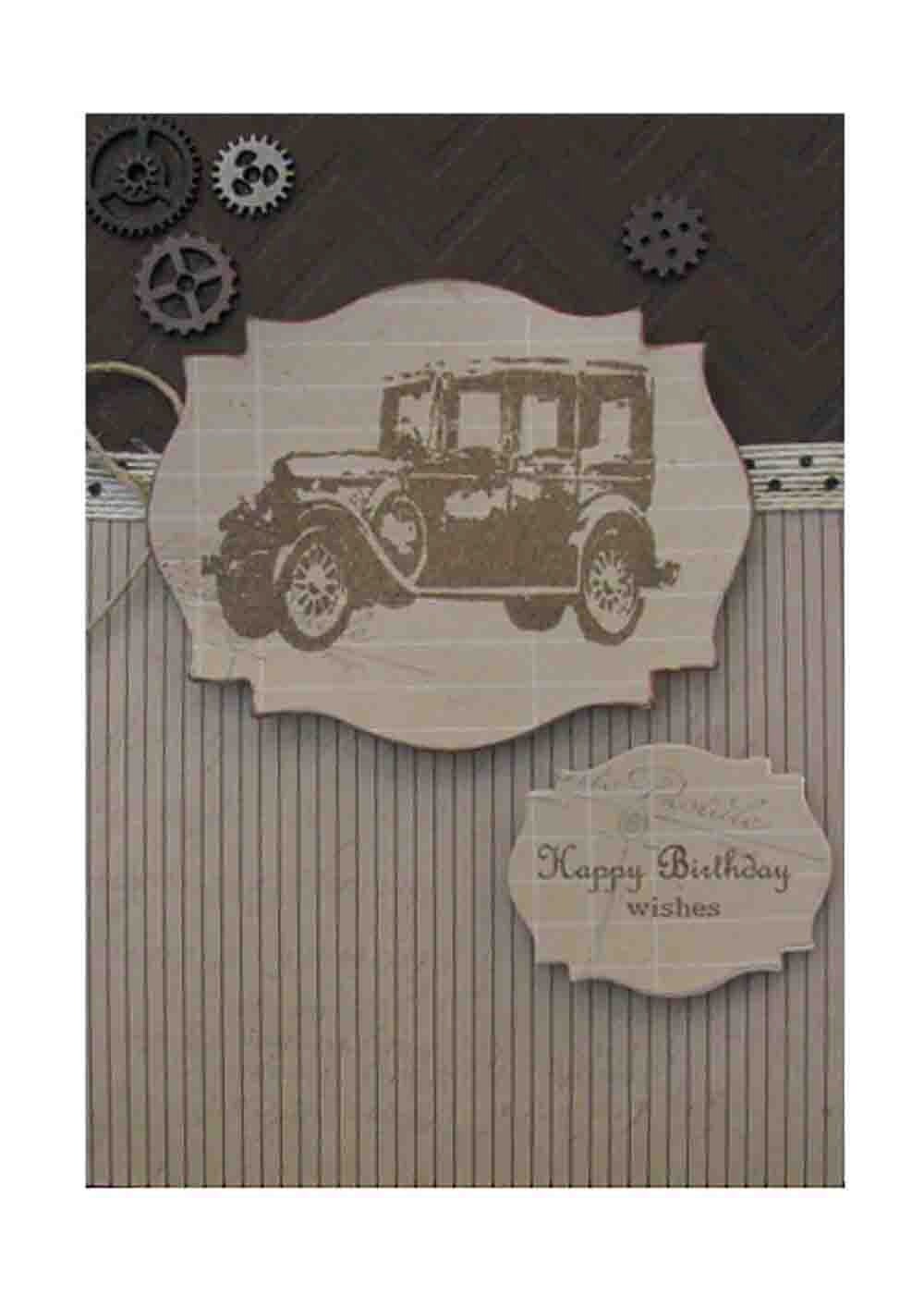 Happy Birthday Card For Dad Old Classic Car Vintage Car Etsy