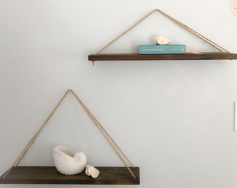 Swing shelf // Wood shelf // Rustic shelf