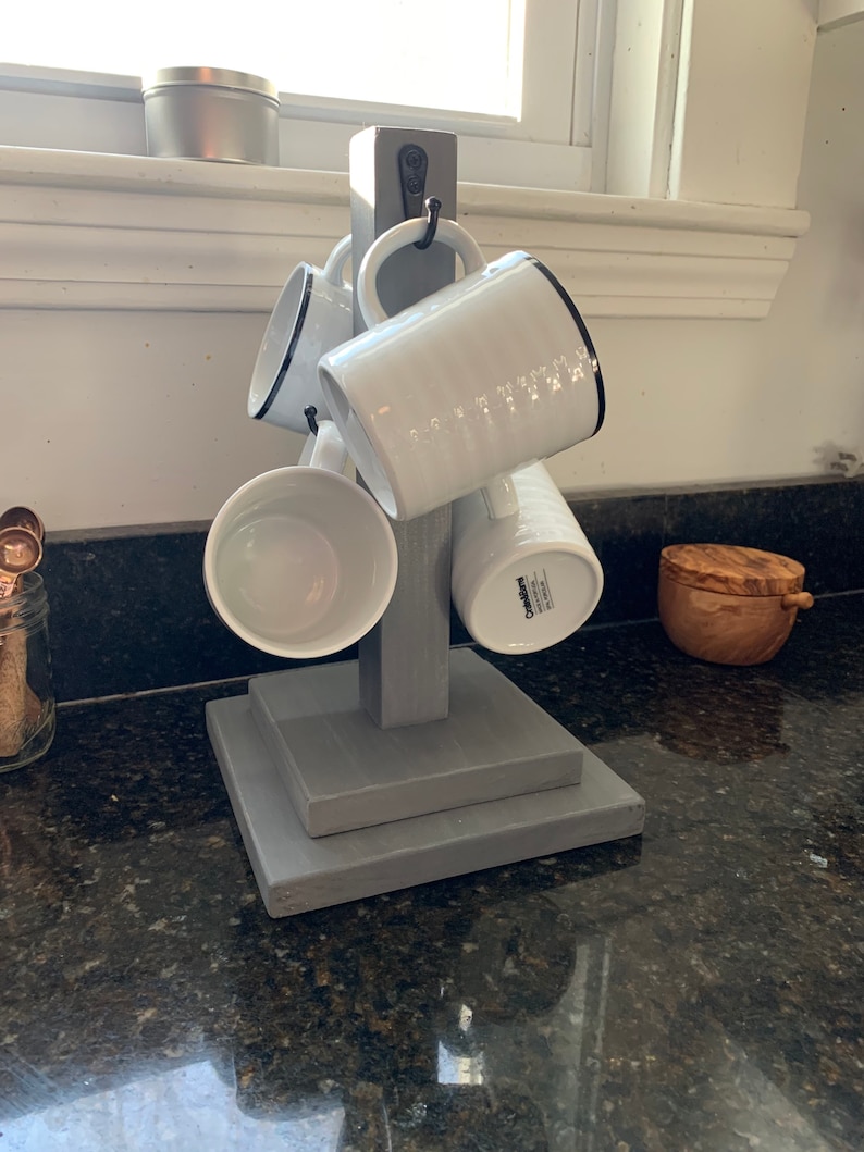Mug tree // Mug storage // kitchen storage image 2